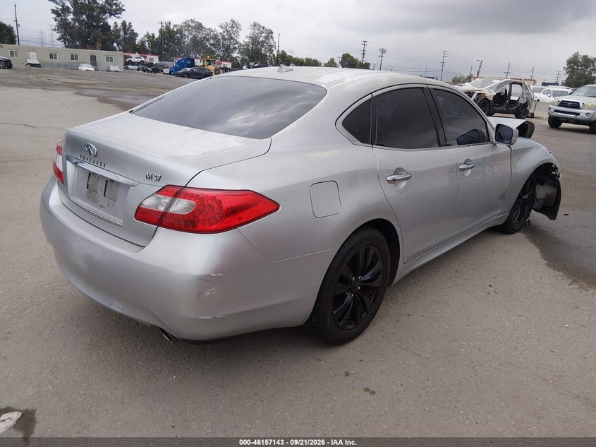 Vin: jn1by1ap5bm323400, lot: 46656942, infiniti m37 20114