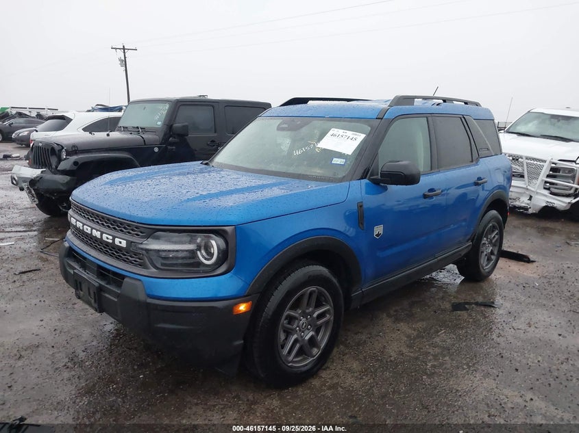 Vin: 3fmcr9bn7srf20064, lot: 46656944, ford bronco sport big bend 20252