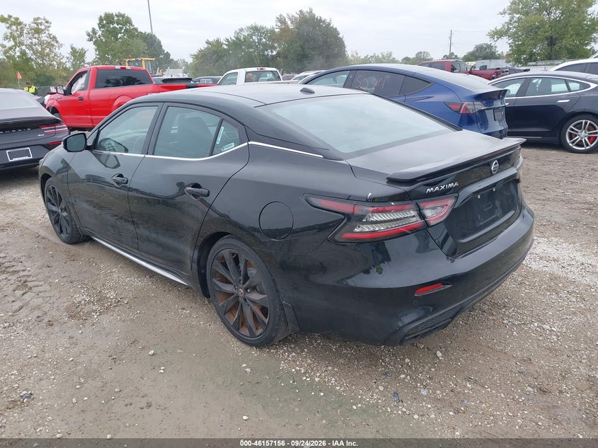 Vin: 1n4aa6ev4mc515926, lot: 46656955, nissan maxima sr xtronic cvt 20213