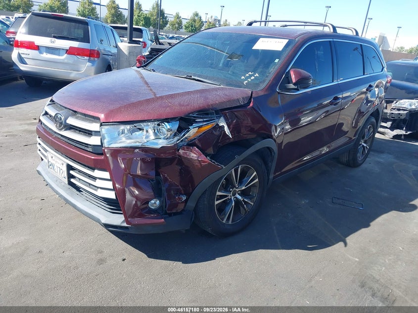 2019 Toyota Highlander, Лівий бік, IAAI, VIN 5TDZZRFH8KS362866 — фото 2
