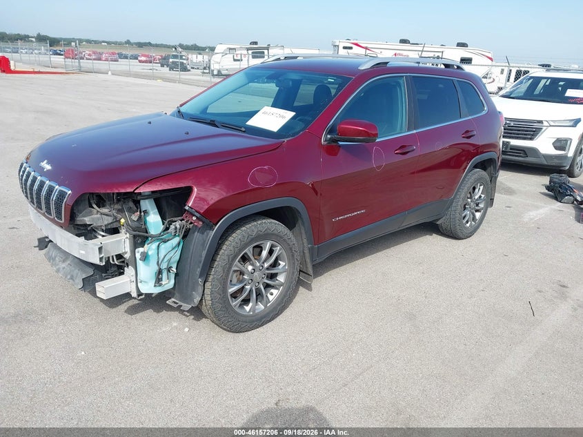 Vin: 1c4pjmlb1ld570487, lot: 46657005, jeep cherokee latitude plus 4x4 20202