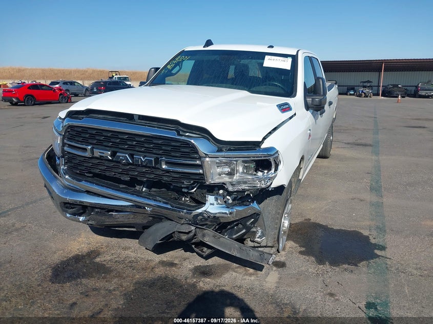 Vin: 3c6ur5jl1rg395299, lot: 46657186, ram 2500 big horn  4x4 8' box 20242