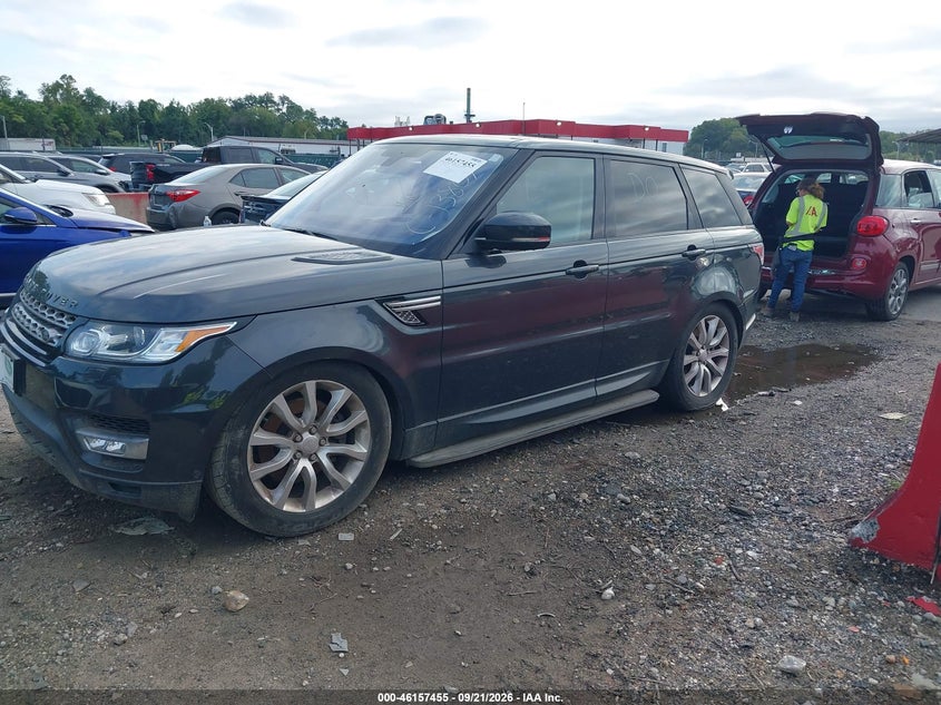 Vin: salwr2vf8ga543957, lot: 46657254, land rover range rover sport 3.0l v6 supercharged hse 20162