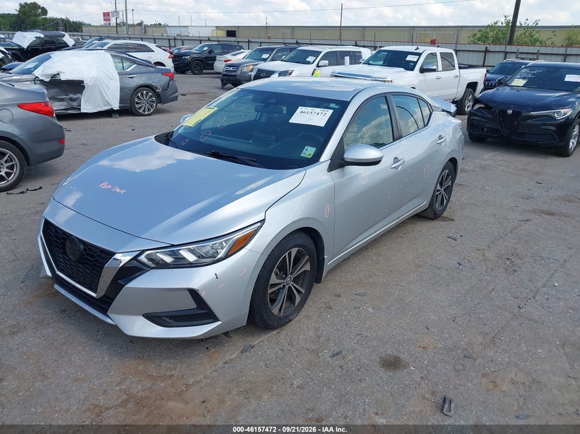Vin: 3n1ab8cv8ny269674, lot: 46657271, nissan sentra sv xtronic cvt 20222