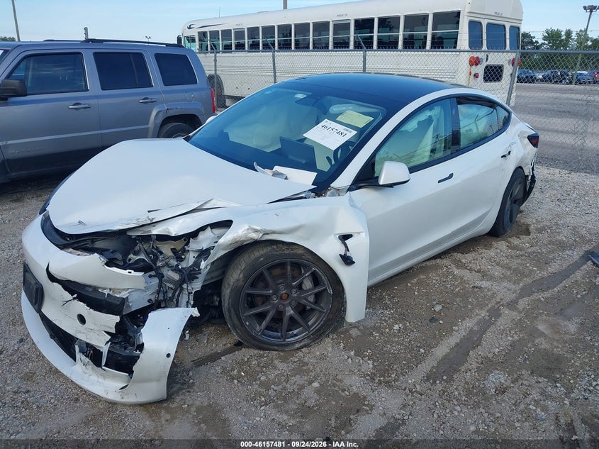 Vin: 5yj3e1eb6mf048463, lot: 46657280, tesla model 3 long range dual motor all-wheel drive 20212