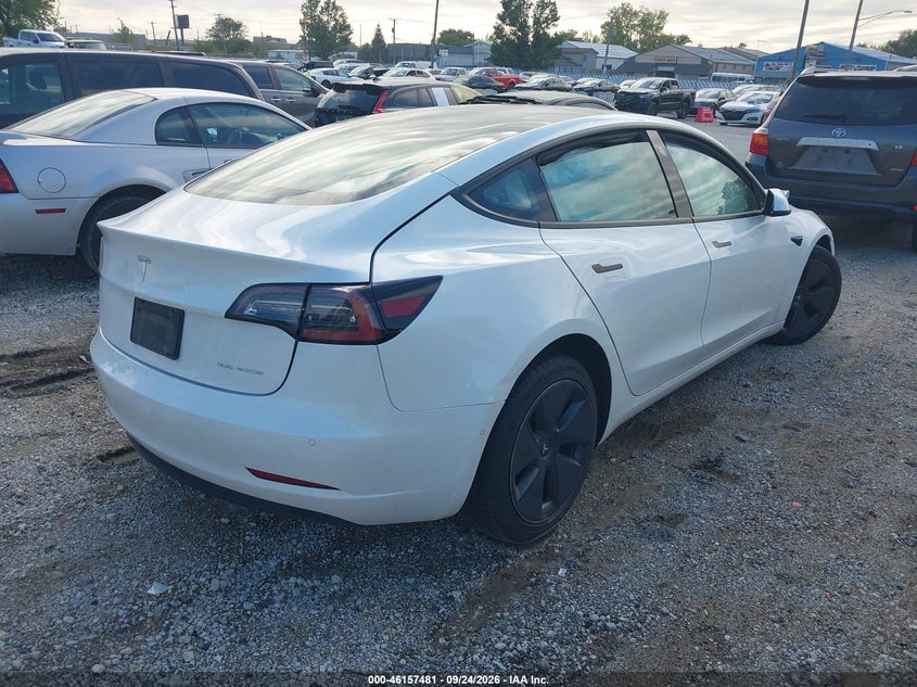 Vin: 5yj3e1eb6mf048463, lot: 46657280, tesla model 3 long range dual motor all-wheel drive 20214