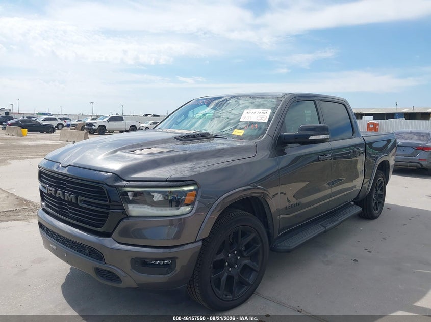 Vin: 1c6srfjt9mn580567, lot: 46657349, ram 1500 laramie  4x4 5'7 box 20212