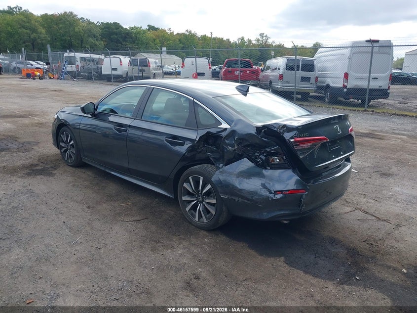 Vin: 2hgfe1f74rh311768, lot: 46657398, honda civic ex 20243
