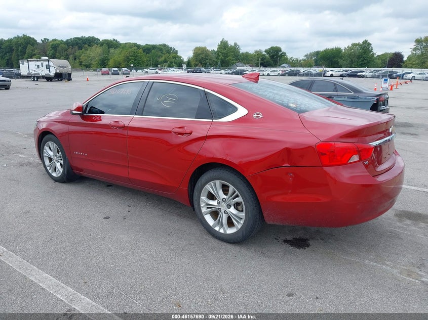 Vin: 2g1125s34f9295095, lot: 46657489, chevrolet impala 2lt 20153