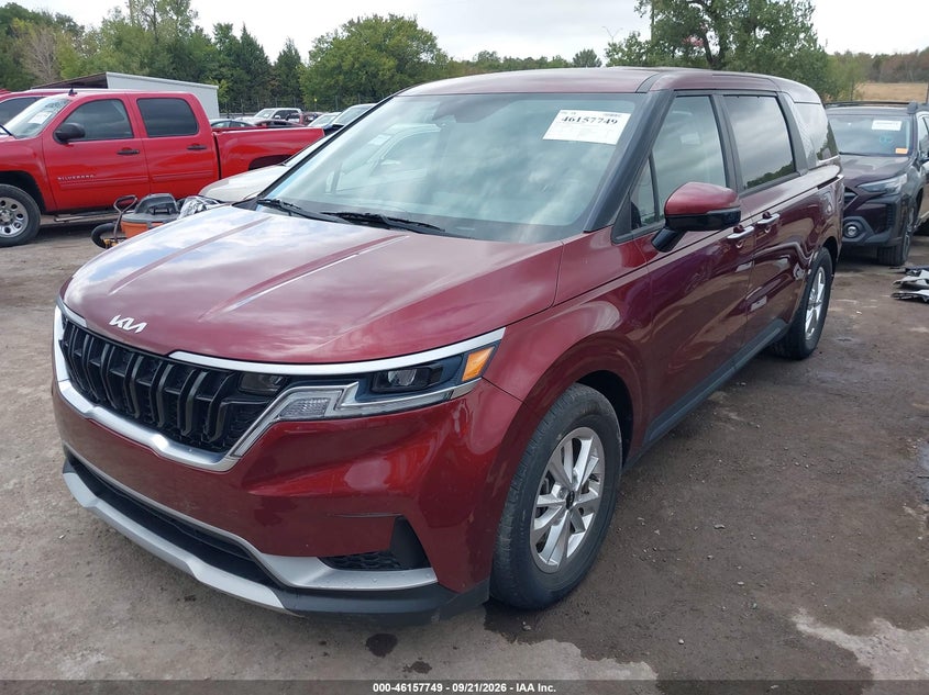 Vin: kndnb4h38n6070503, lot: 46657548, kia carnival mpv lx seat package 20222
