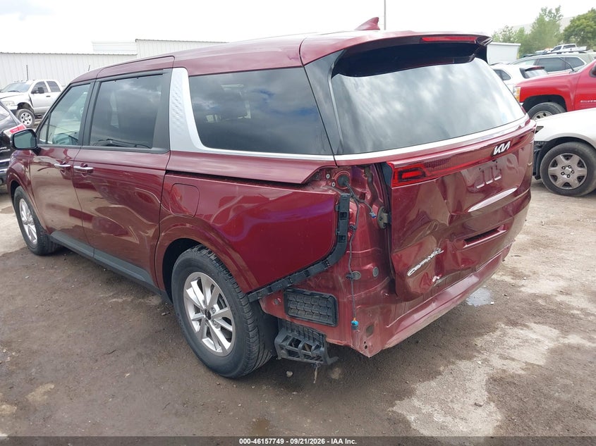 Vin: kndnb4h38n6070503, lot: 46657548, kia carnival mpv lx seat package 20223