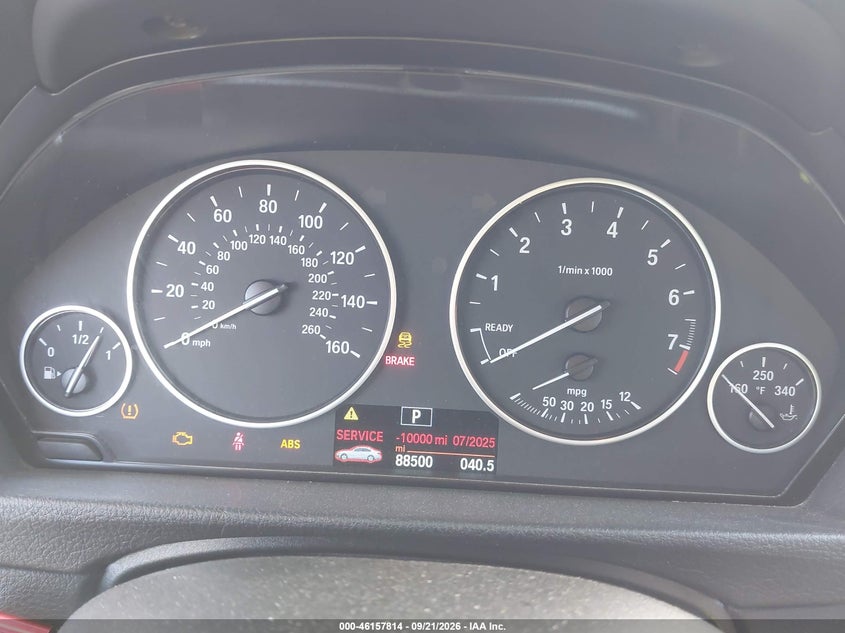 BMW 328I 2014 VIN WBA3A5C52EJ464078