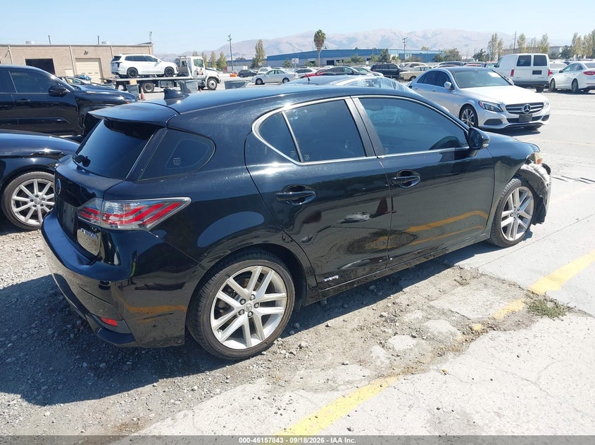 Vin: jthkd5bh9e2181560, lot: 46657643, lexus ct 200h 20144