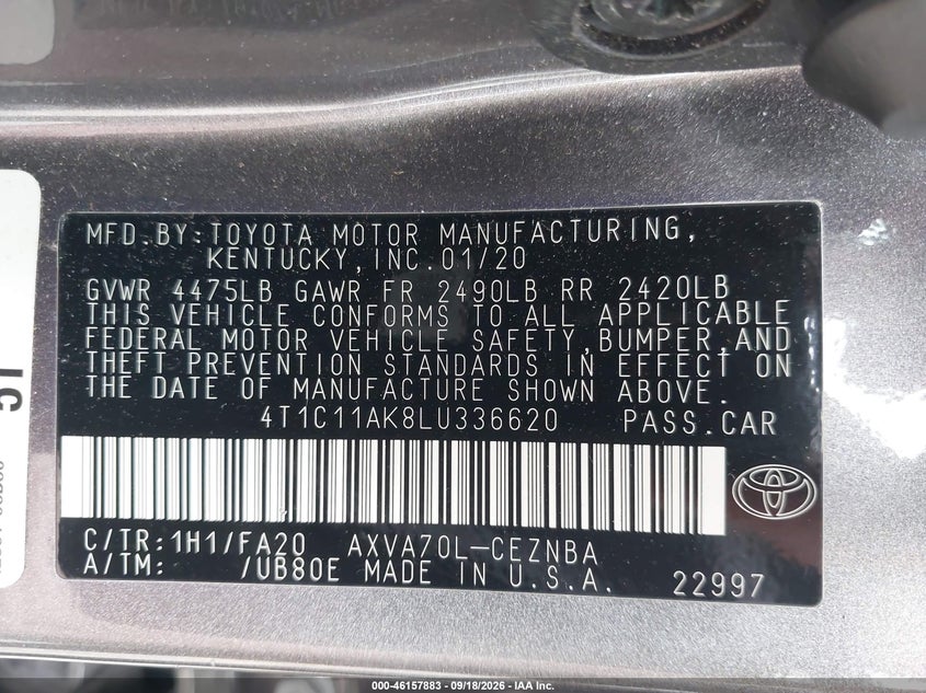 TOYOTA CAMRY - zdjęcie 9