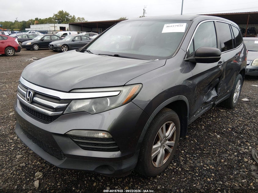 Vin: 5fnyf6h14gb079931, lot: 46657734, honda pilot lx 20162