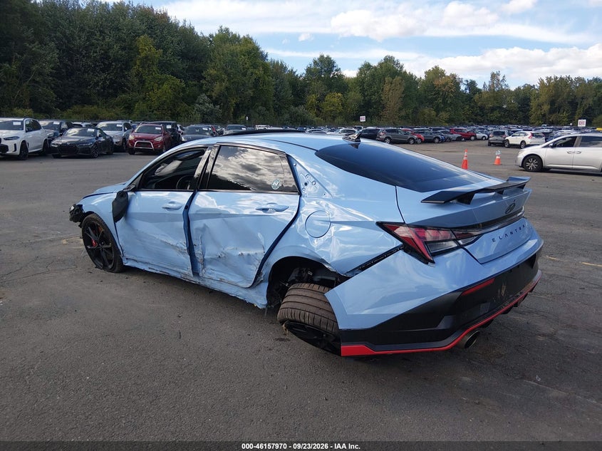 Vin: kmhlw4dk5tu040405, lot: 46657769, hyundai elantra n 20263