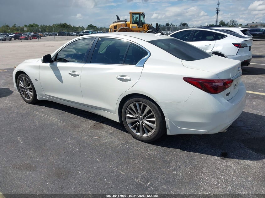 Vin: jn1ev7ap0jm353797, lot: 46657789, infiniti q50 3.0t luxe 20183