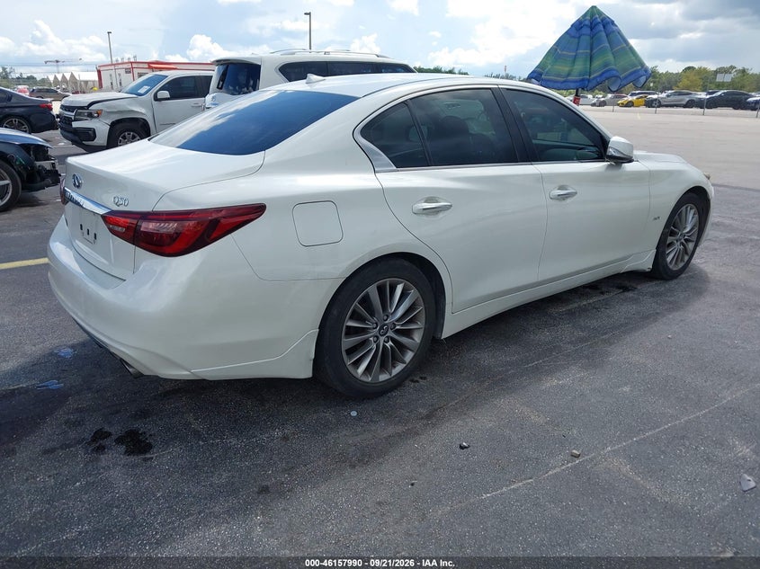 Vin: jn1ev7ap0jm353797, lot: 46657789, infiniti q50 3.0t luxe 20184