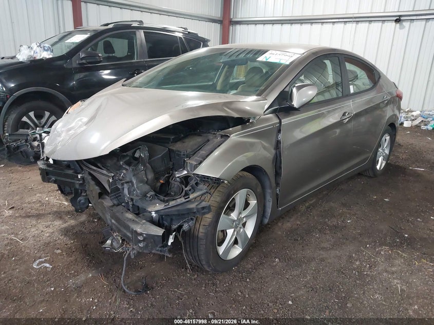 2013 Hyundai Elantra, Rollover, IAAI, VIN 5NPDH4AE6DH243719 — photo 2
