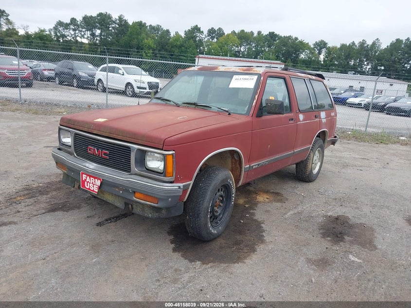 GMC S15 1991 VIN 1GKDT13Z4M2531161