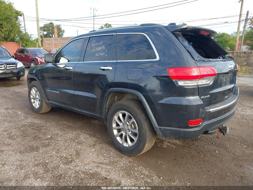 Vin: 1c4rjfbg9ec119138, lot: 46657854, jeep grand cherokee limited 20143