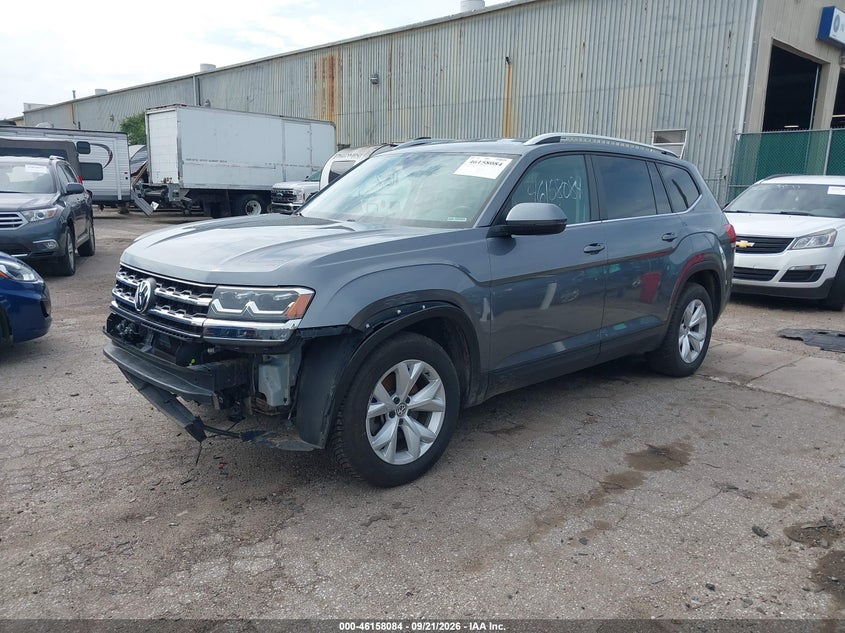 2018 Volkswagen Atlas 3.6L V6 Se, Front End, IAAI, VIN 1V2KR2CAXJC559178 — photo 2