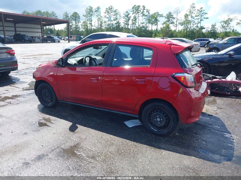 Vin: ml32auhj6nh004253, lot: 46657892, mitsubishi mirage es/le 20223