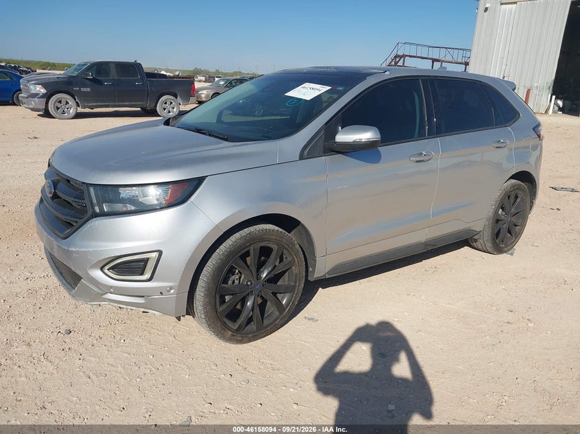 Vin: 2fmpk4ap9fbc03578, lot: 46657893, ford edge sport 20152