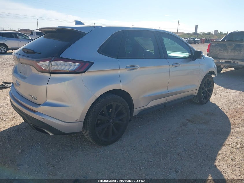 Vin: 2fmpk4ap9fbc03578, lot: 46657893, ford edge sport 20154