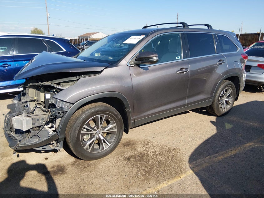 Vin: 5tdbzrfh7ks953188, lot: 46658008, toyota highlander le 20192