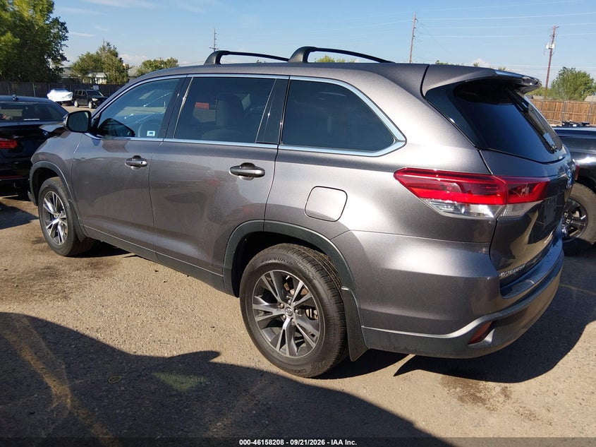 Vin: 5tdbzrfh7ks953188, lot: 46658008, toyota highlander le 20193