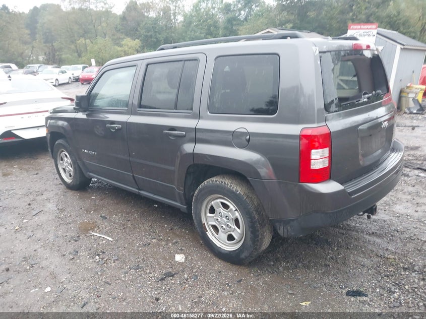 Vin: 1c4njpbb7fd318967, lot: 46658076, jeep patriot sport 20153