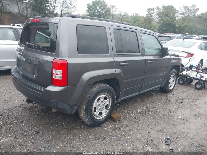 Vin: 1c4njpbb7fd318967, lot: 46658076, jeep patriot sport 20154