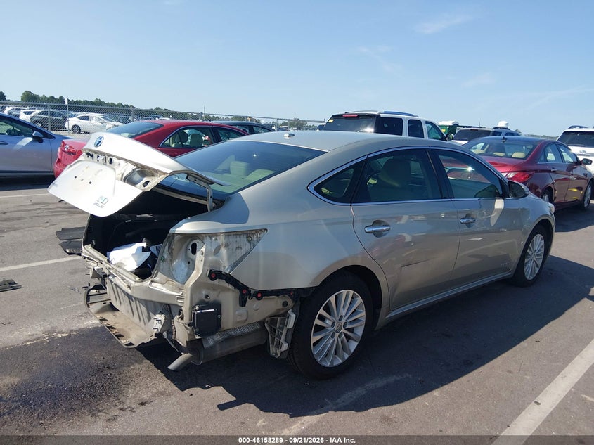 Vin: 4t1bd1eb4eu027081, lot: 46658088, toyota avalon hybrid xle touring 20144