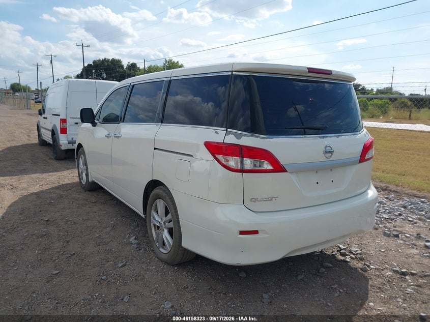 Vin: jn8ae2kp0f9134446, lot: 46658122, nissan quest s 20153