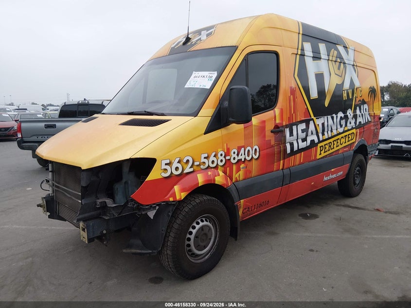 Vin: wd3pe7cdxjp623829, lot: 46658129, mercedes-benz sprinter 2500 standard roof v6 20182
