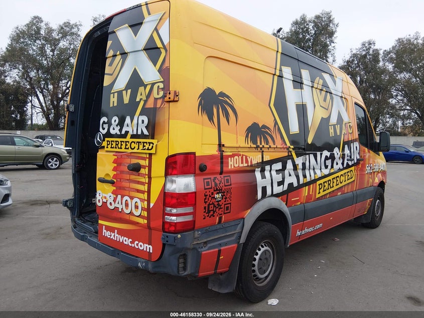 Vin: wd3pe7cdxjp623829, lot: 46658129, mercedes-benz sprinter 2500 standard roof v6 20184