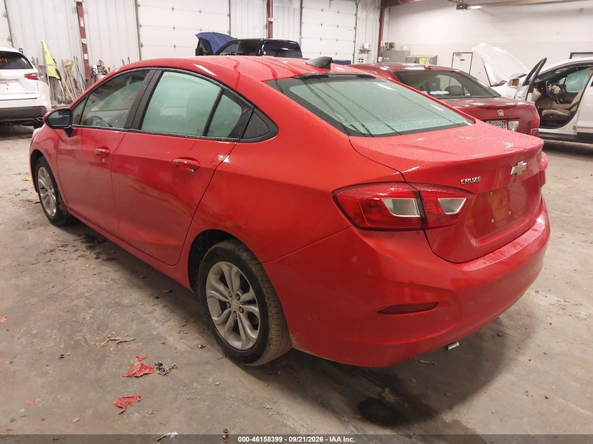Vin: 1g1bc5sm3k7124053, lot: 46658198, chevrolet cruze ls 20193