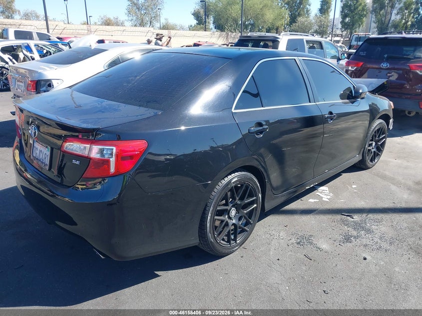 Vin: 4t1bf1fk0eu851216, lot: 46658205, toyota camry se 20144