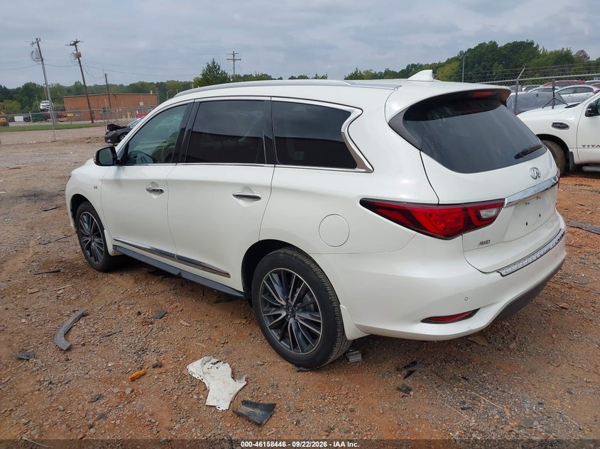 Vin: 5n1dl0mm5kc518785, lot: 46658245, infiniti qx60 luxe 20193