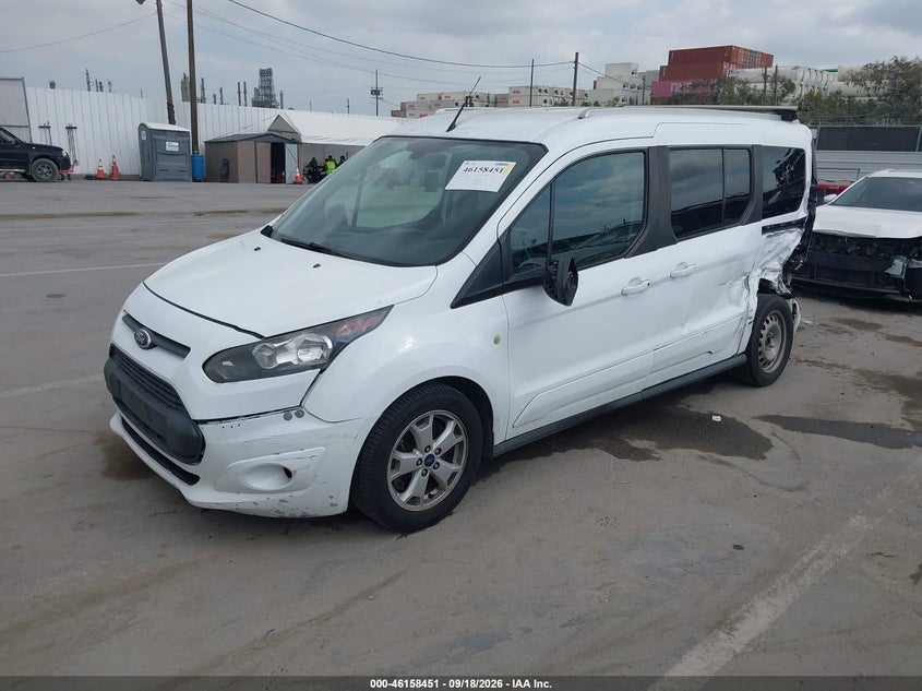Vin: nm0gs9f71f1183362, lot: 46658250, ford transit connect xlt 20152