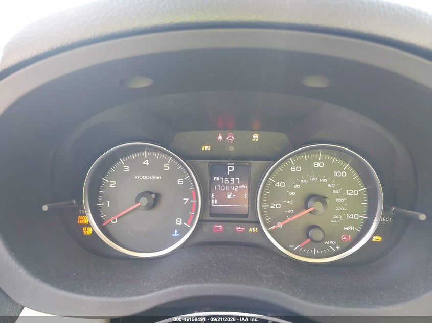 SUBARU XV CROSSTREK 2013 VIN JF2GPAGC0D2895954