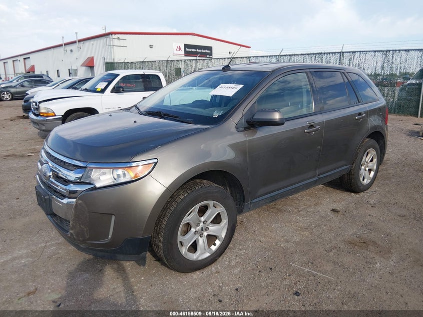 Vin: 2fmdk3jc9dbe11287, lot: 46658308, ford edge sel 20132