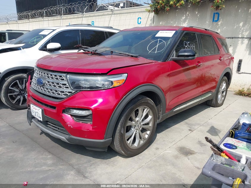 Vin: 1fmsk7fh9mgb50836, lot: 46658343, ford explorer limited 20212