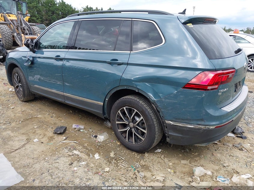 Vin: 3vv2b7ax7mm050633, lot: 46658362, volkswagen tiguan 2.0t se r-line black/se/sel 20213