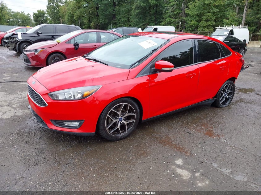 Vin: 1fadp3h26hl225592, lot: 46658391, ford focus sel 20172