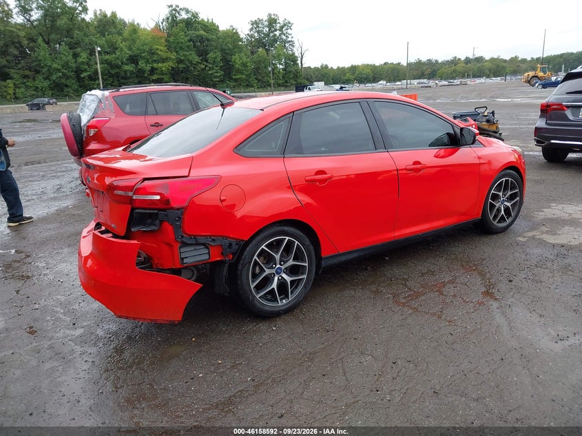 Vin: 1fadp3h26hl225592, lot: 46658391, ford focus sel 20174
