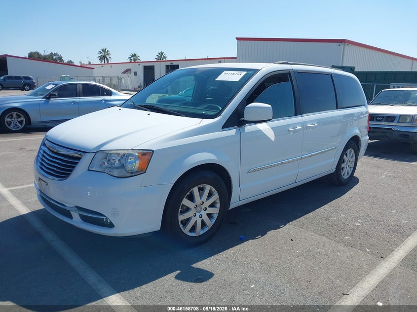 Vin: 2c4rc1bgxgr141222, lot: 46658507, chrysler town & country touring 20162