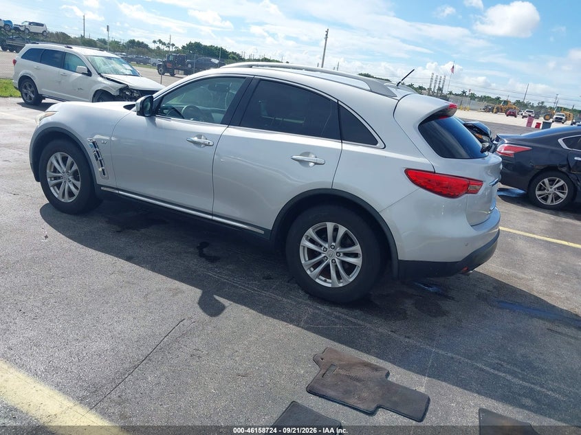 Vin: jn8cs1mu4hm140815, lot: 46658523, infiniti qx70 20173