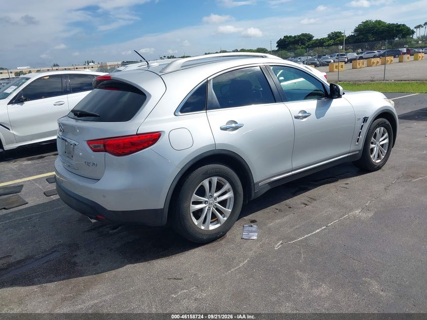 Vin: jn8cs1mu4hm140815, lot: 46658523, infiniti qx70 20174
